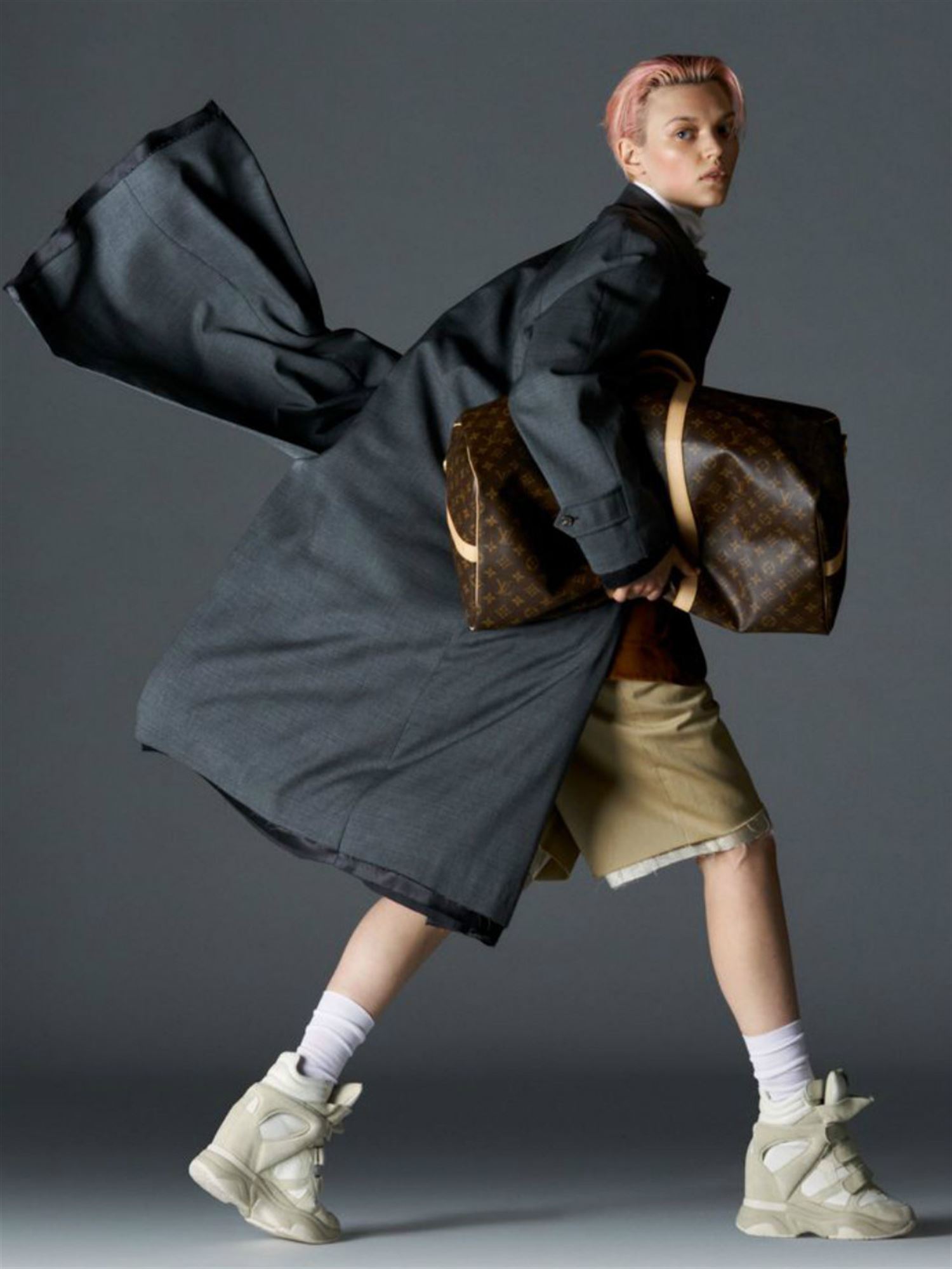 Ukrainian Model Pasha Harulia by Marili Andre for Double Magazine Spring 2022 