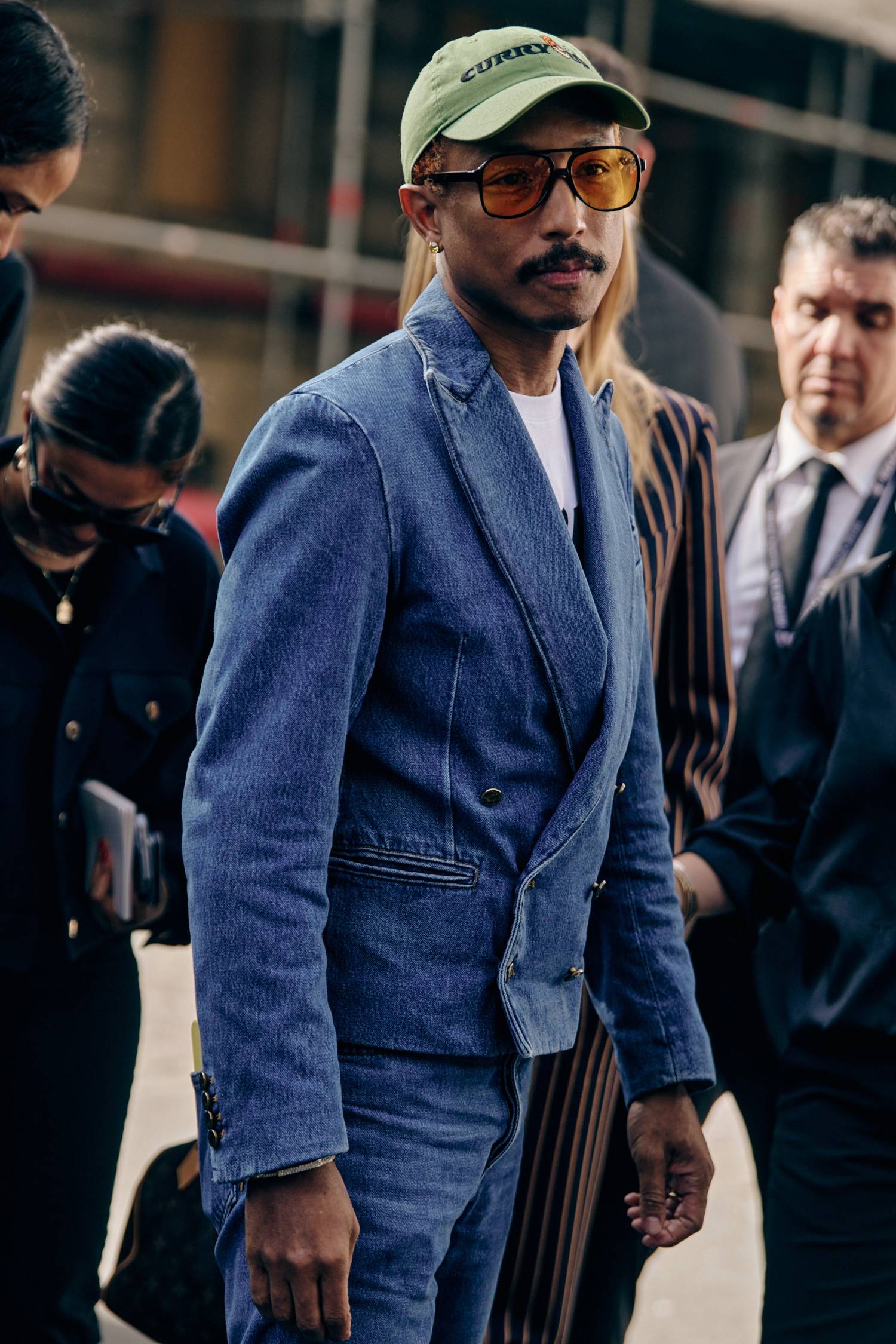 Pharrell Williams Street Style Paris Fashion Week Spring-Summer 2024 Tyler Joe