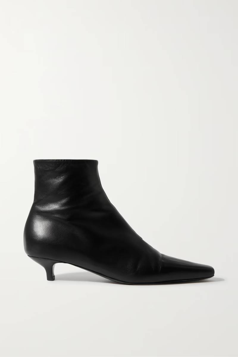 TOTEME + NET SUSTAIN The Slim leather ankle boots  NET-A-PORTER
