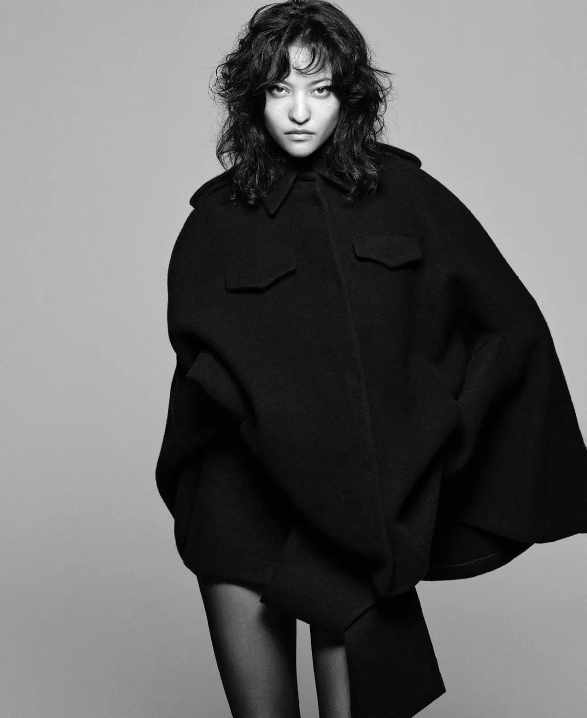 Prada Black single-breasted Wool Jacket and Prada Black asymmetric-hem Mini Skirt Minimal Fashion Editorials