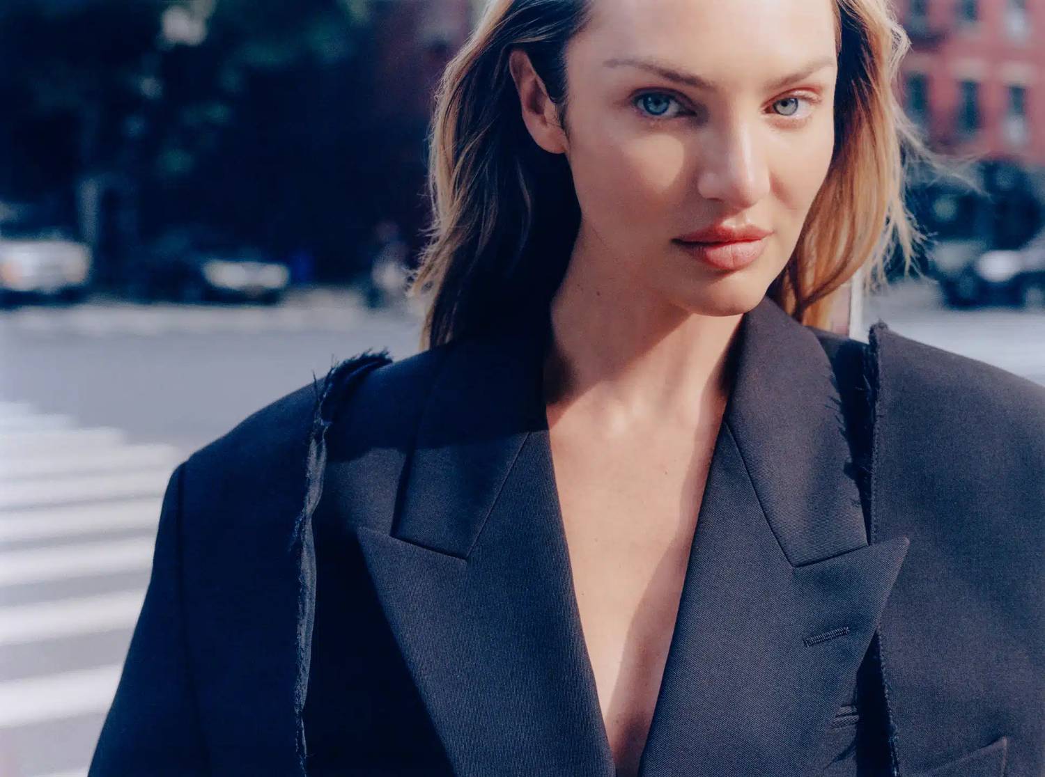 Candice Swanepoel in The Row Black Coat by Heather Hazzan for Puss Puss Magazine Fall-Winter 2023