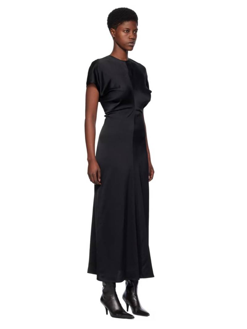 TOTEME Black Slouch Waist Maxi Dress SSENSE Minimalist Fashion
