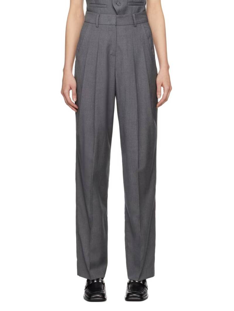 The Frankie Shop Gray Gelso Trousers  SSENSE