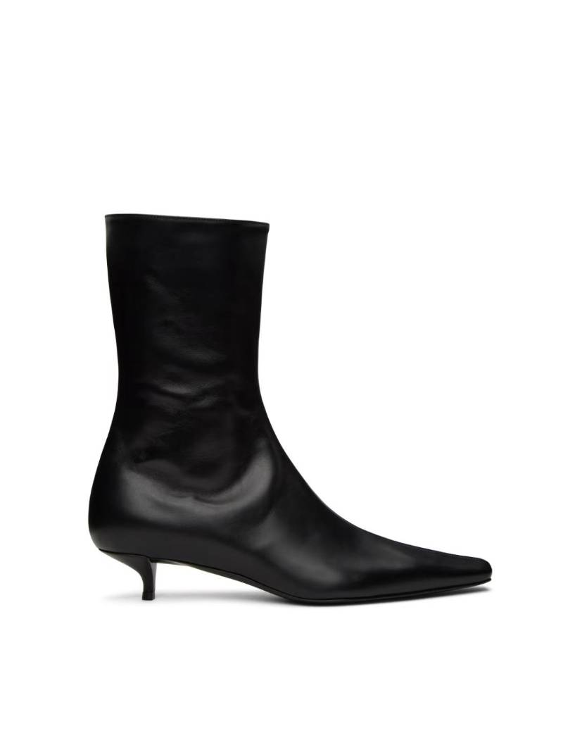 The Row Black Shrimpton Boots  SSENSE Minimalist Fashion
