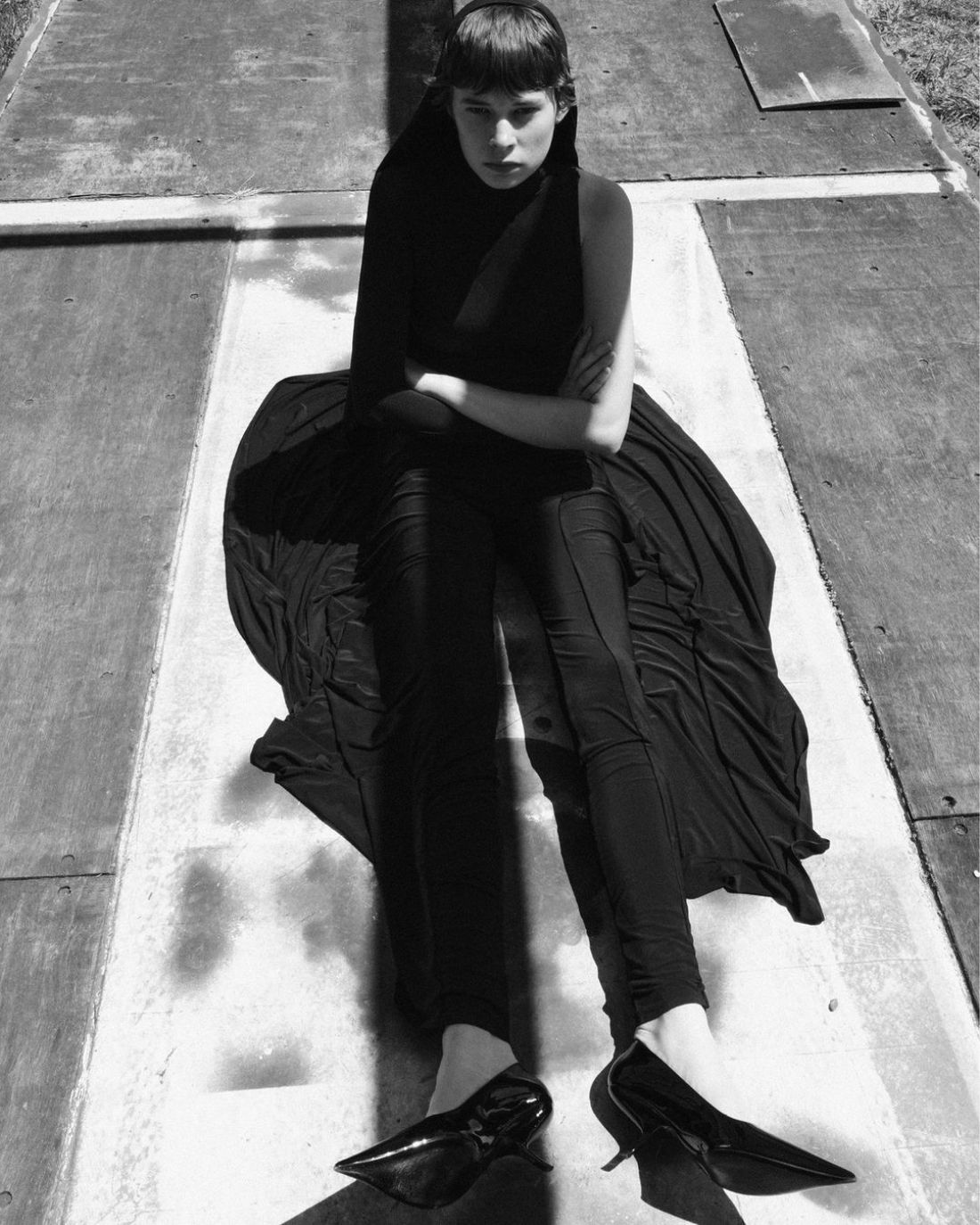 Mairyn Miller in Alaia Jumpsuit by Tim Elkaim & Brian Molloy for The Gentlewoman Fall-Winter 2023