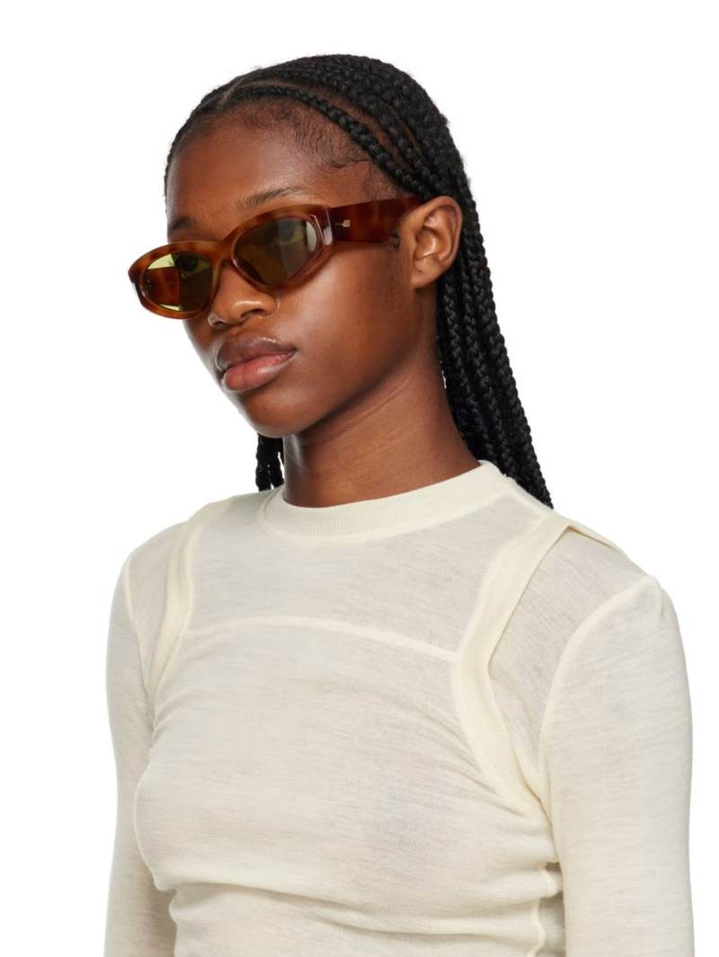 Le Specs Tortoiseshell Under Wraps Sunglasses  SSENSE Minimal Fashion, Spring Wardrobe, What to Wear