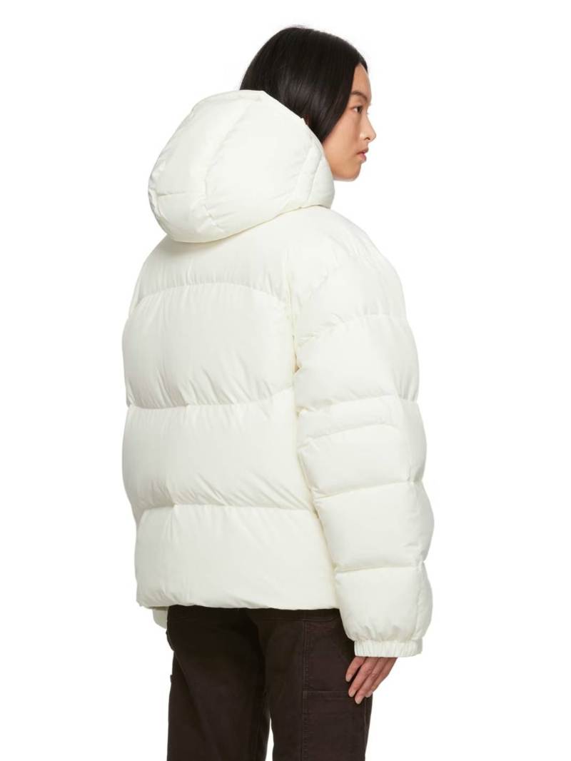Off-White Hooded Down Jacket by Heron Preston on Sale