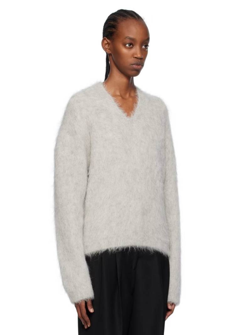 TOTEME: Gray Petite Sweater | SSENSE