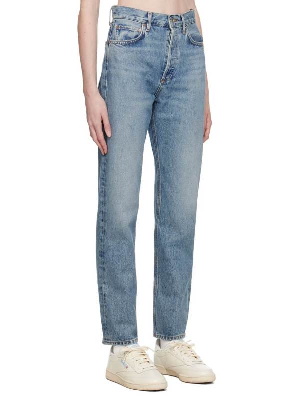 AGOLDE Indigo 90's Pinch Waist Jeans  SSENSE
