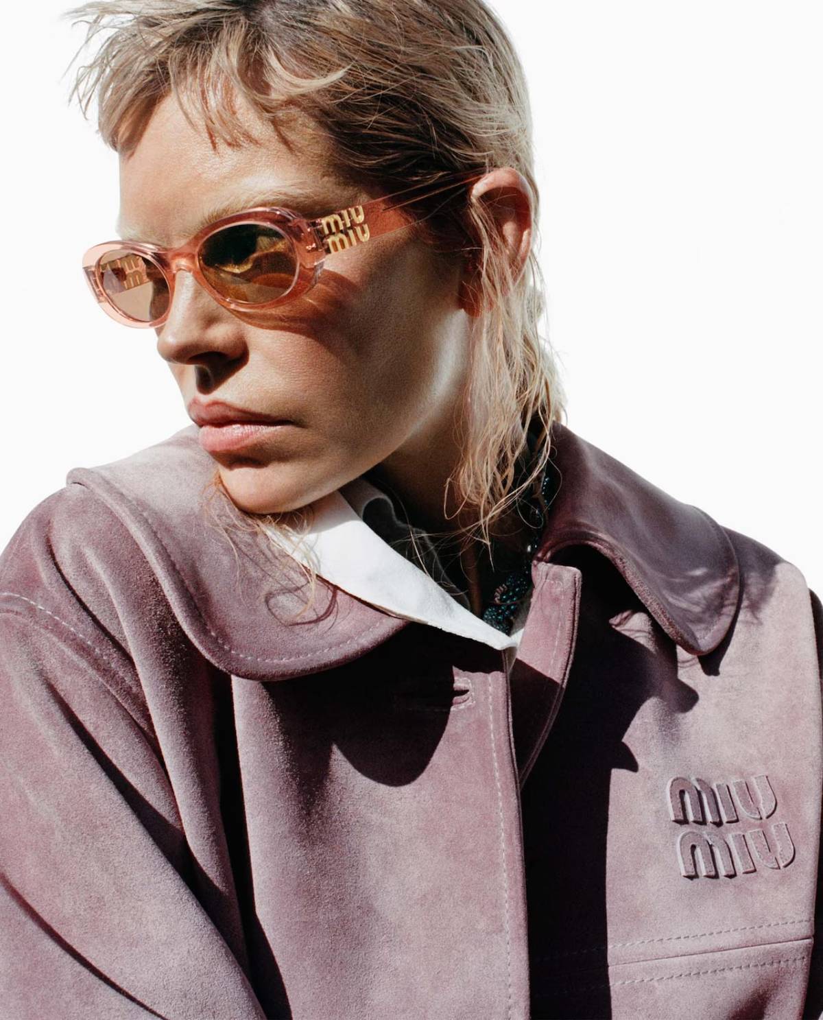 May Andersen by Zoe Ghertner for Miu Miu Spring-Summer 2024 Ad Campaign