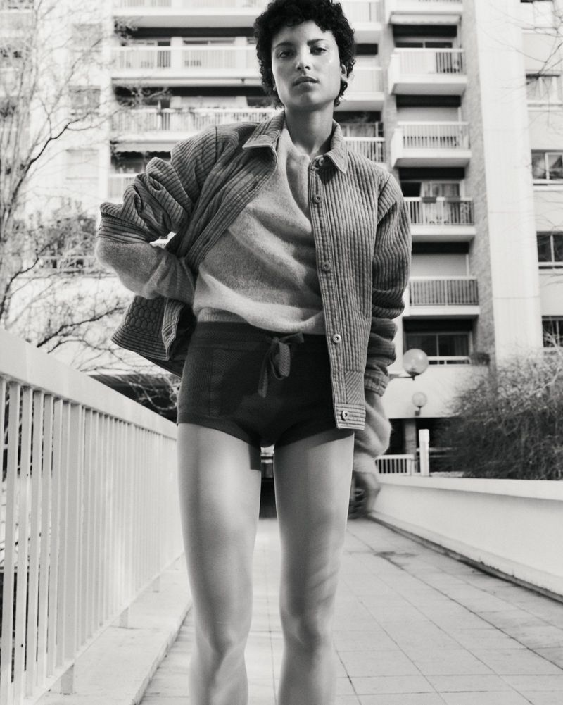 Michiko Foy by Joan Braun for M Le magazine du Monde 2024 No-Pants Trend Pantsless Trend