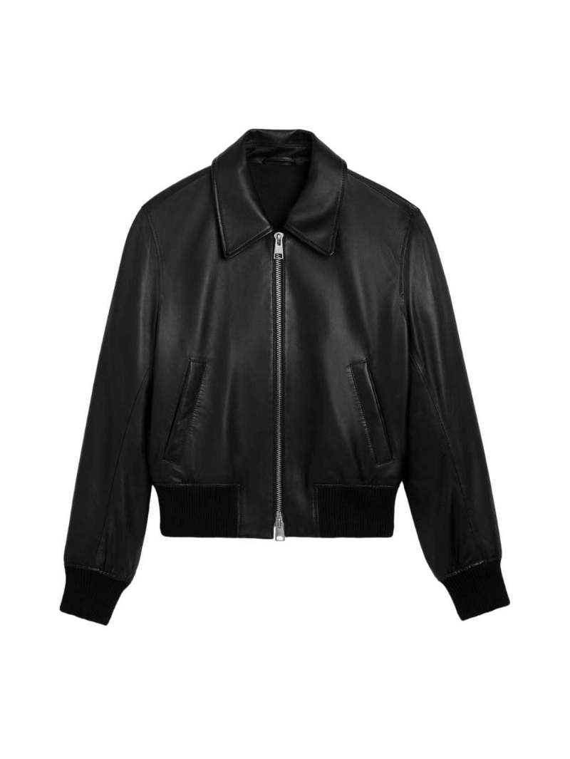 AMI Paris Ami De Coeur Leather Jacket - Farfetch