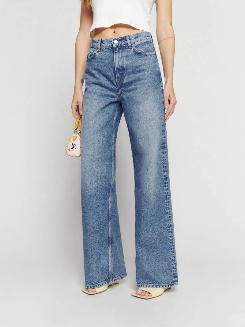 Cary High Rise Slouchy Wide Leg Jeans - Sustainable Denim Reformation