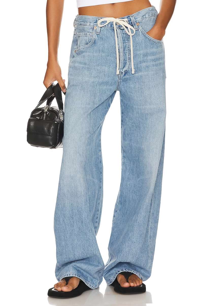 Citizens of Humanity Brynn Drawstring Jeans in Blue REVOLVE