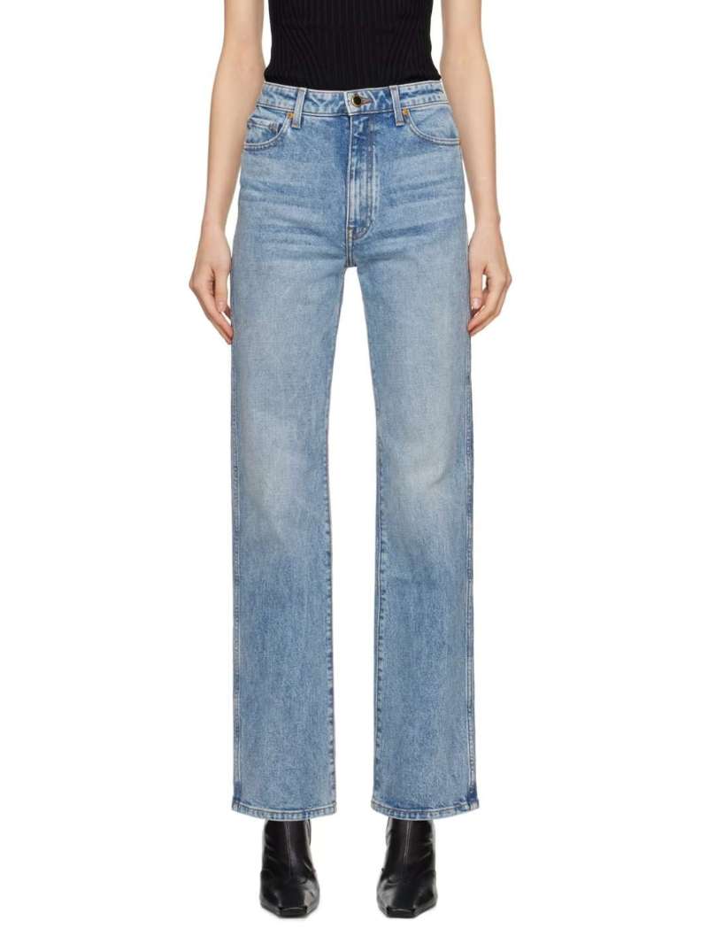 KHAITE Blue Danielle Jeans  SSENSE