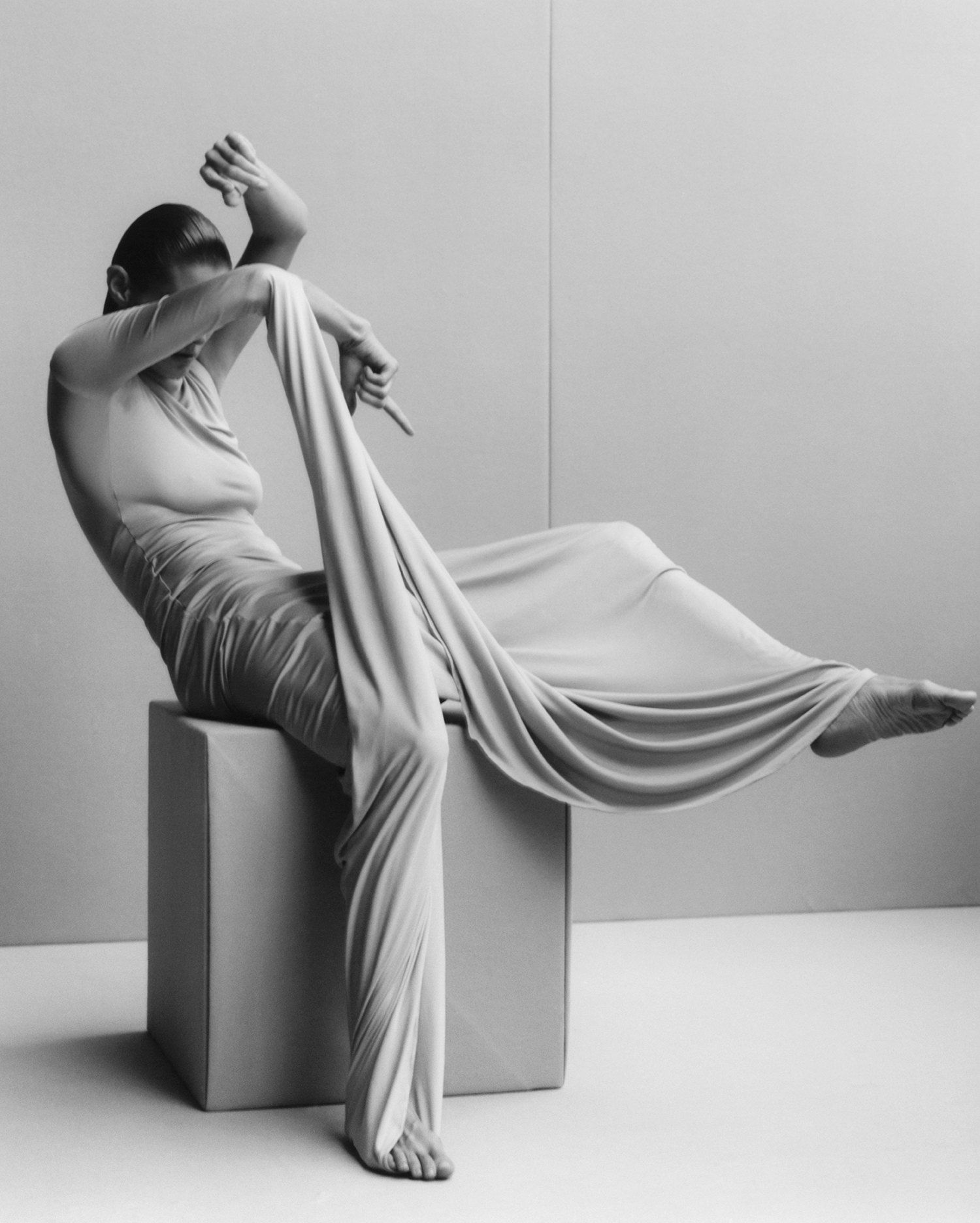 Malgosia Bela in Fendi Couture dress by Jamie Hawkesworth for W Magazine Winter 2023