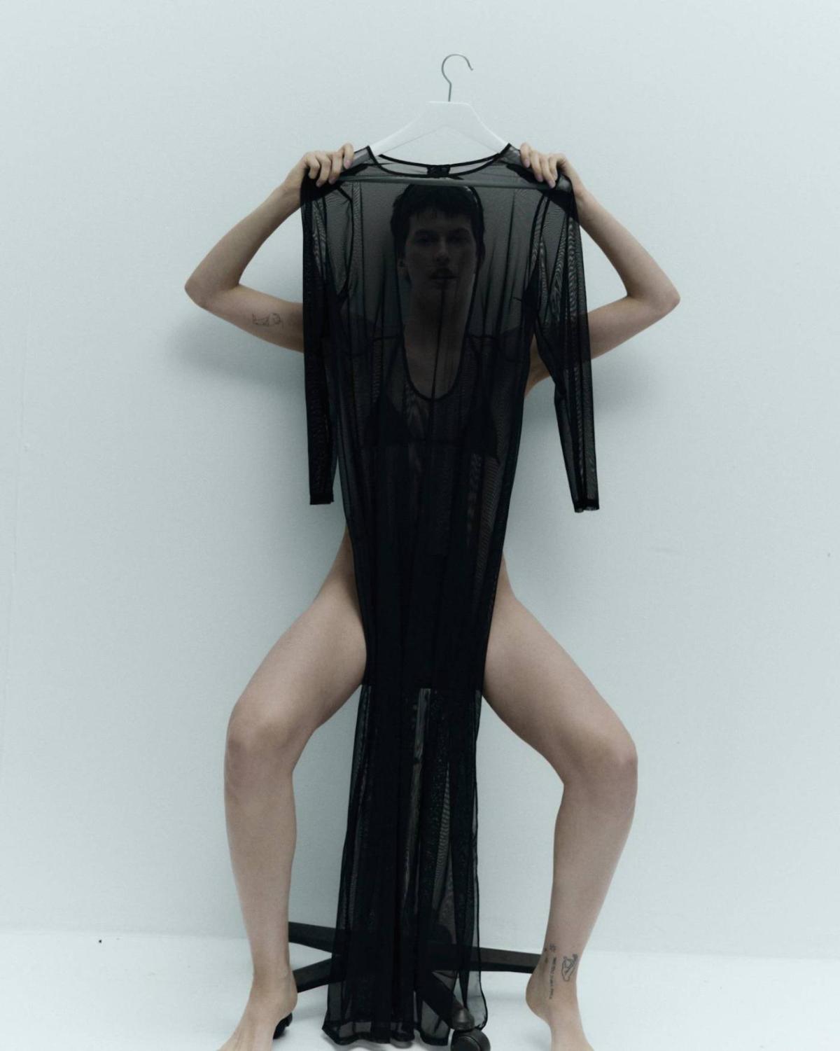 ATU Body Couture Black Sheer Dress