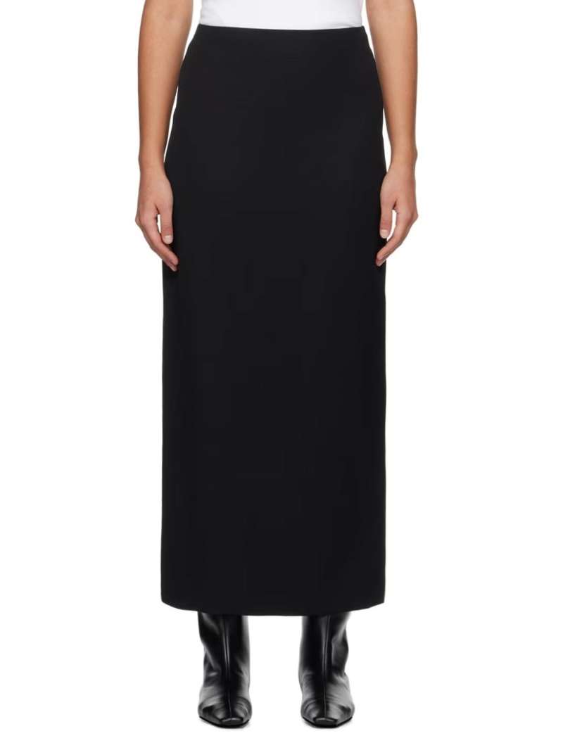 The Row Black Bartelle Maxi Skirt  SSENSE
