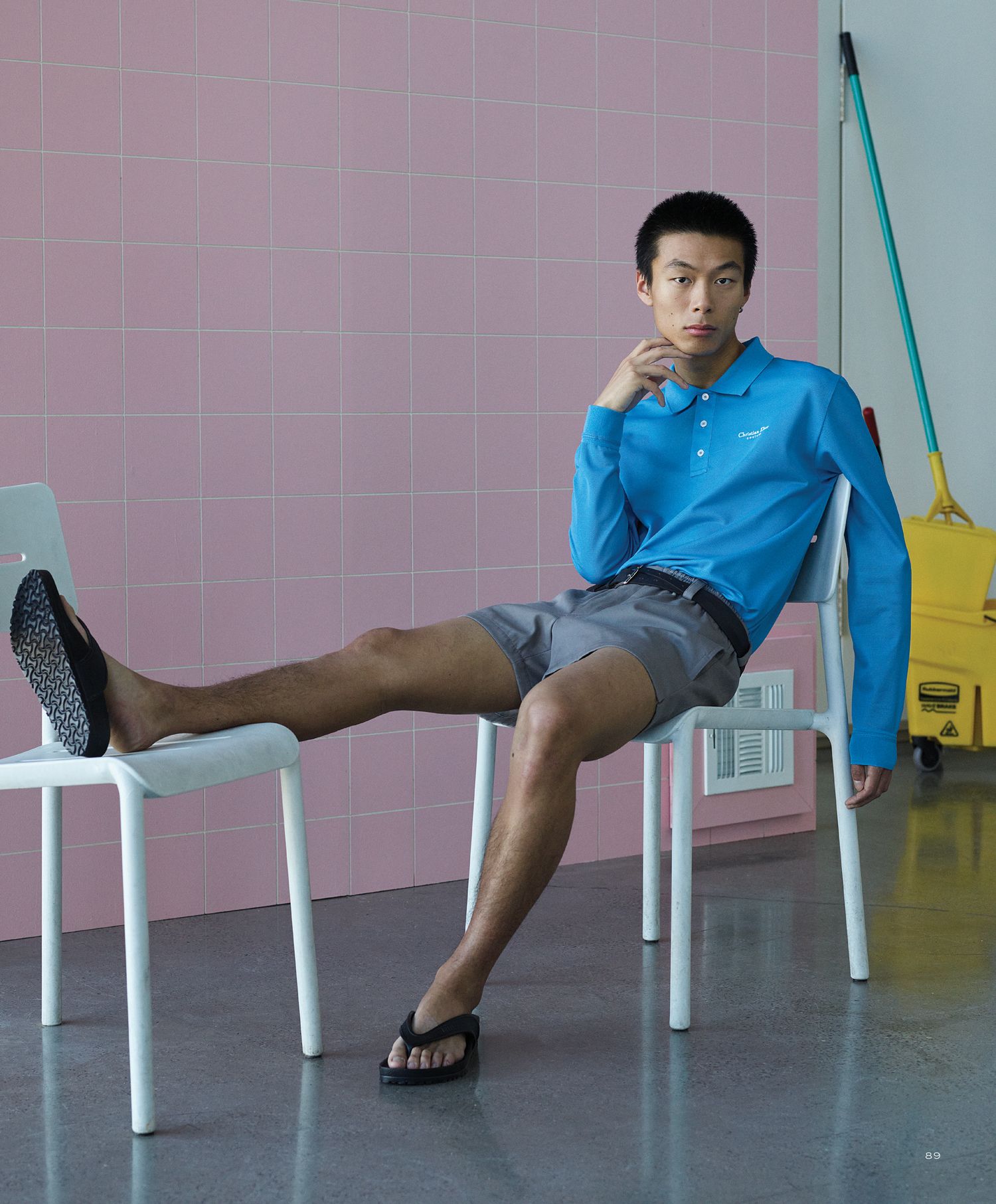 Yan Li & Ethan Charalambides by Bruno Staub for WSJ Magazine Spring 2024 Men's Fashion Issue