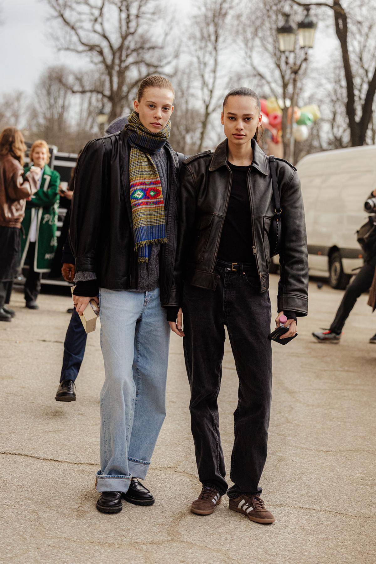 Anouk Smits Annemary Aderibigbe Street Fashion at Paris Couture Week Spring-Summer 2024 Trends Streetwear