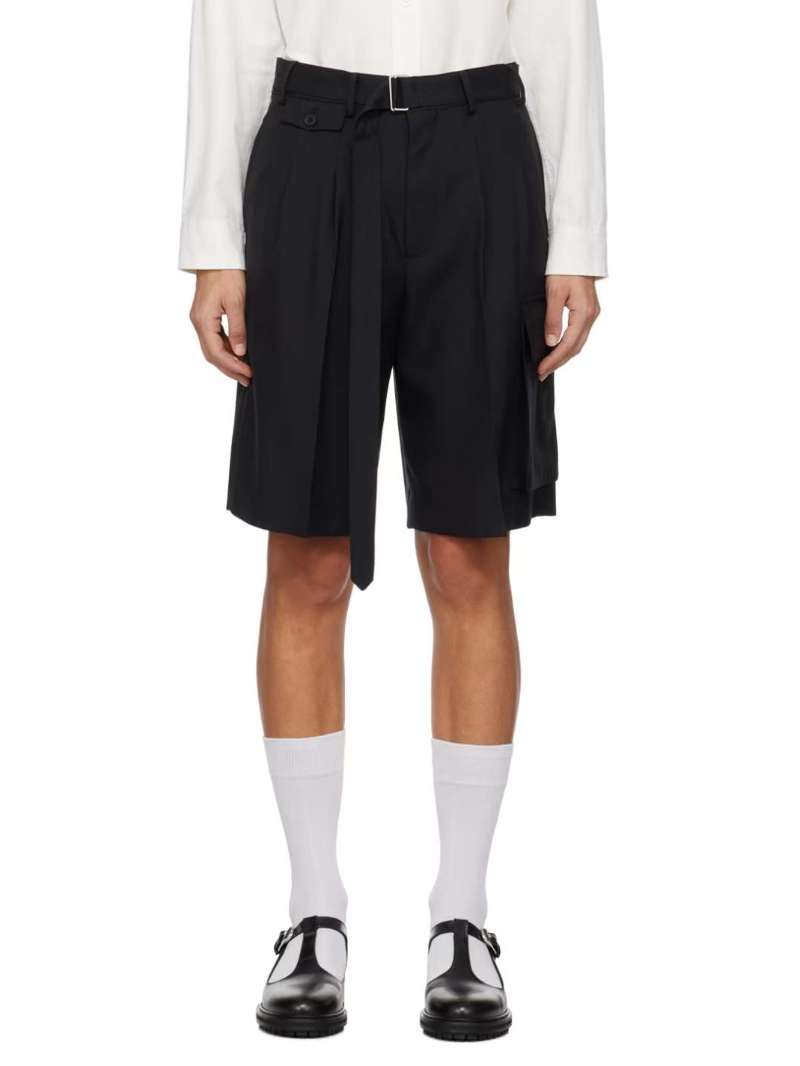 Dunst Black Multipocket Shorts  SSENSE Minimal Streetwear
