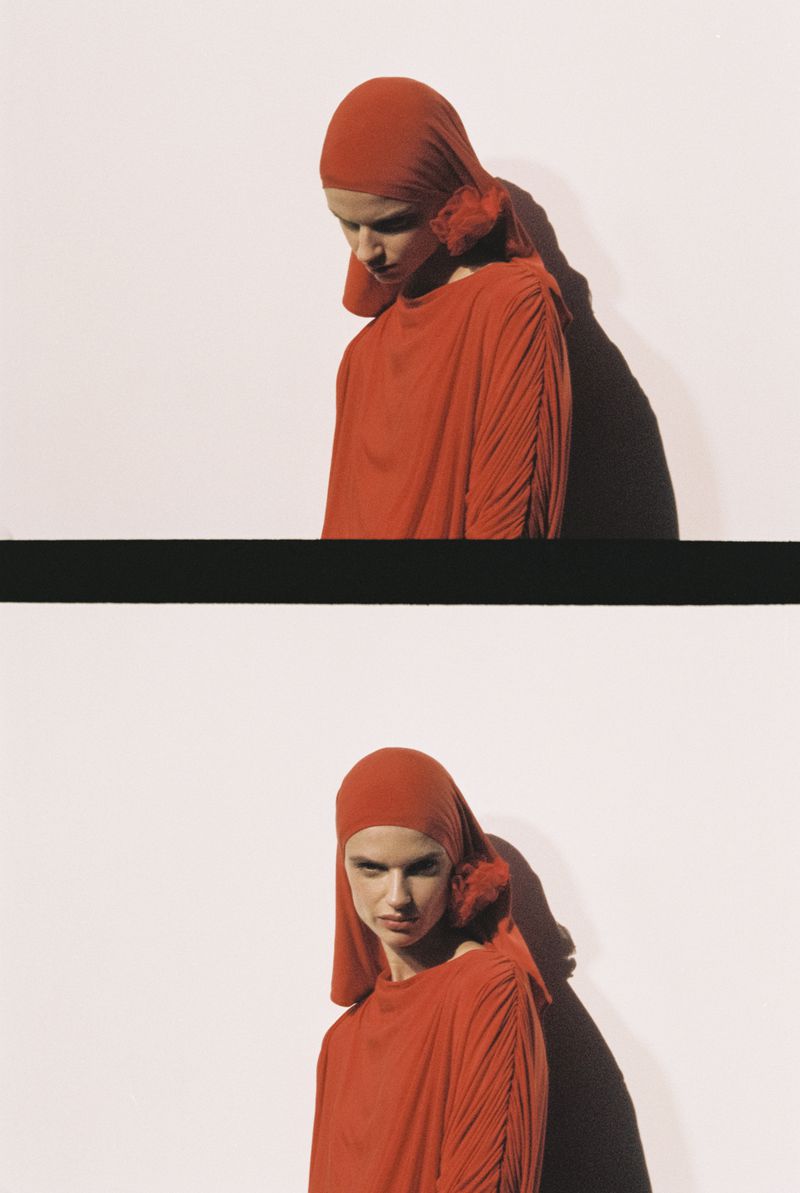 Red Dress Headscarf