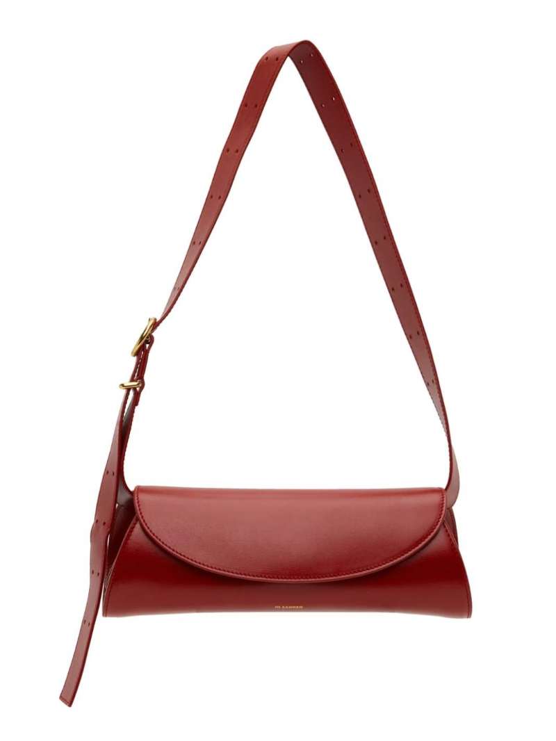 Jil Sander Red Cannolo Small Bag  SSENSE