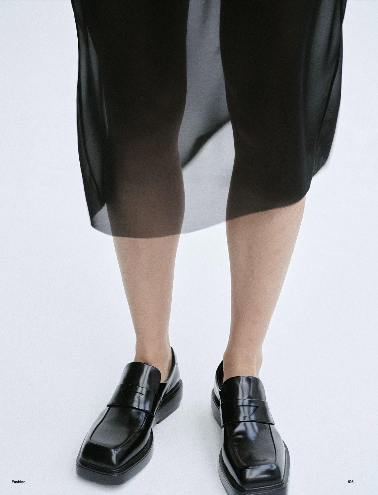 Prada Black Skirt Loafers