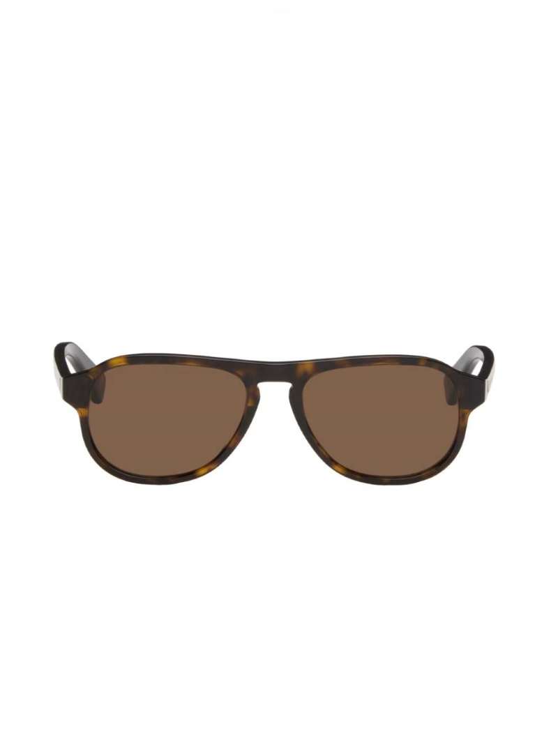 Brown Aviator Sunglasses  SSENSE
