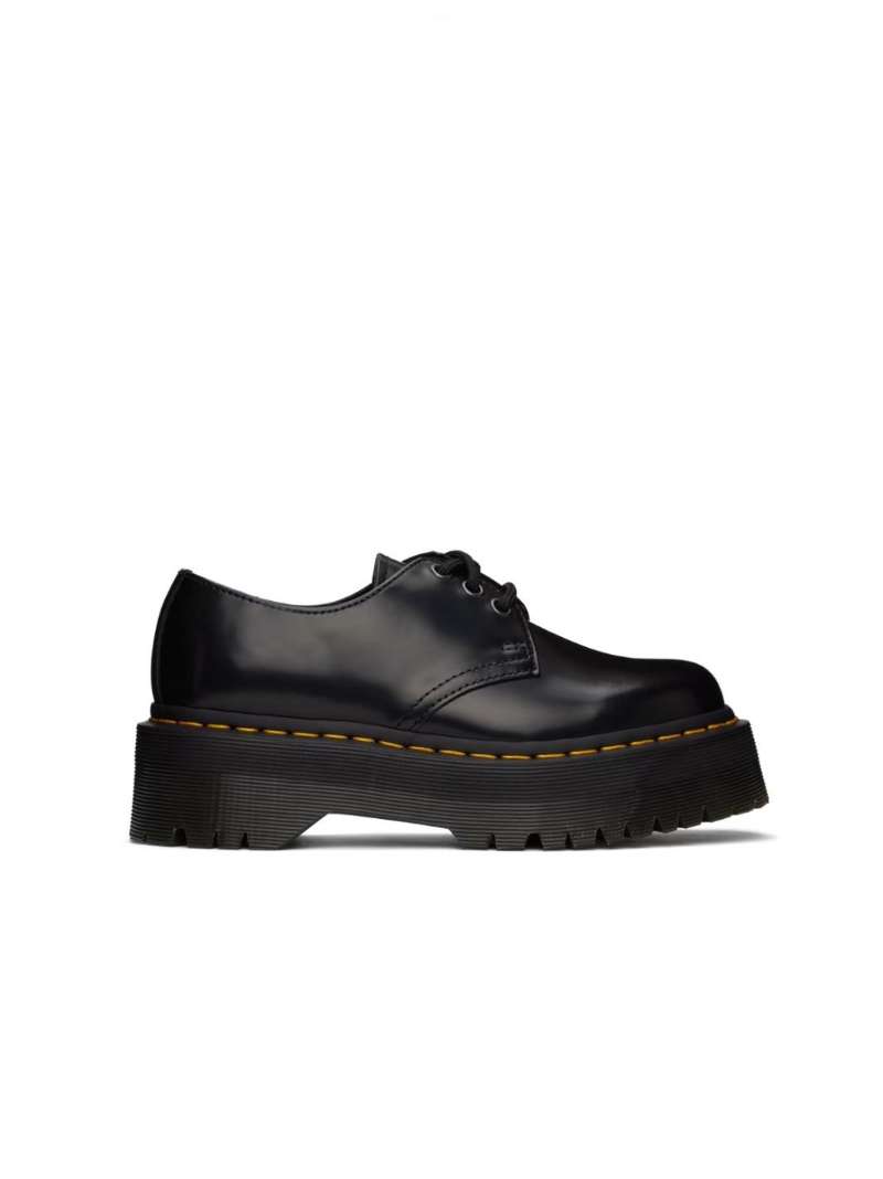 Dr. Martens Black 8053 Leather Platform Casual Derbys  SSENSE