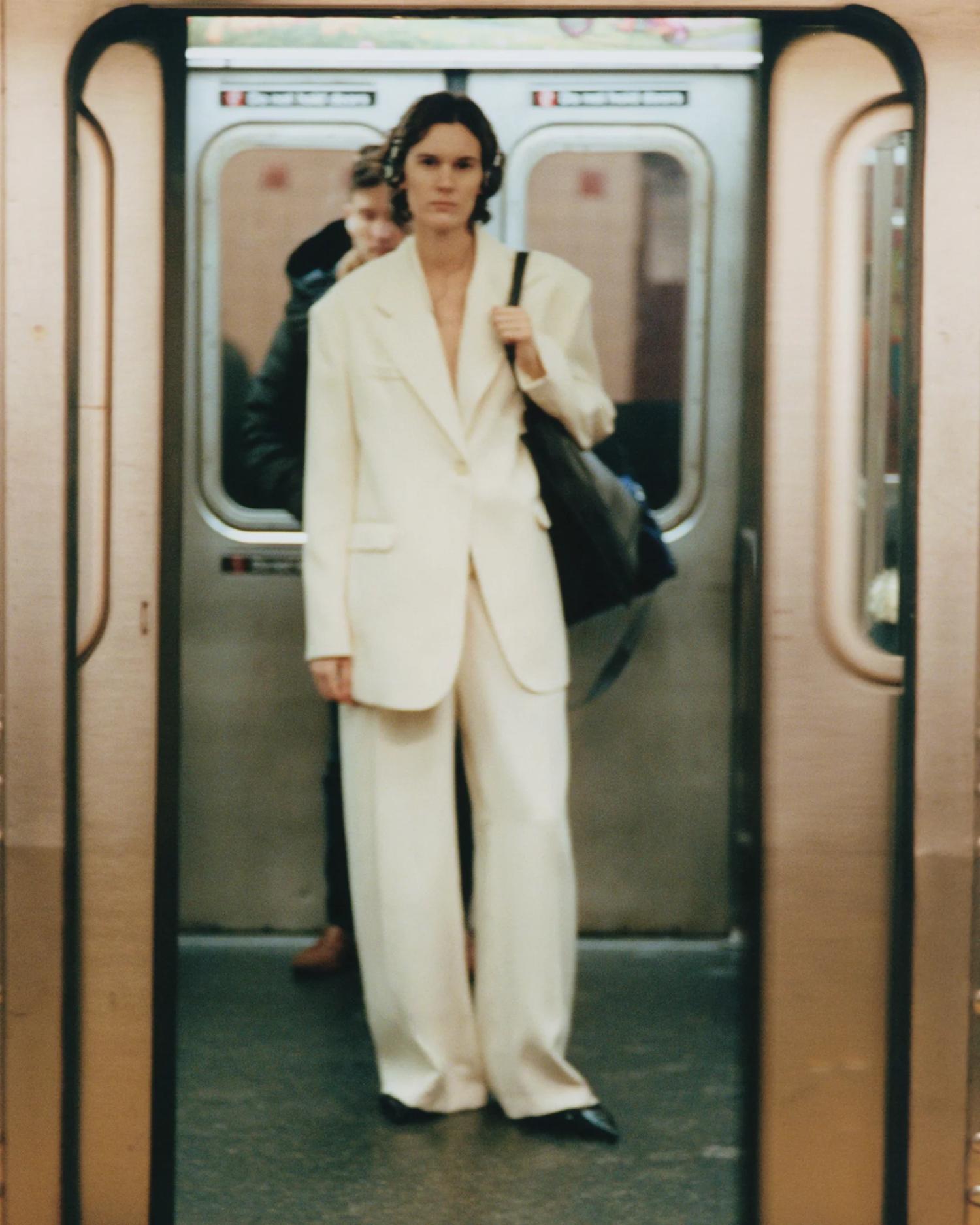 Jamily Wernke Meurer in New York City wearing The Frankie Shop styled by Elly McGaw