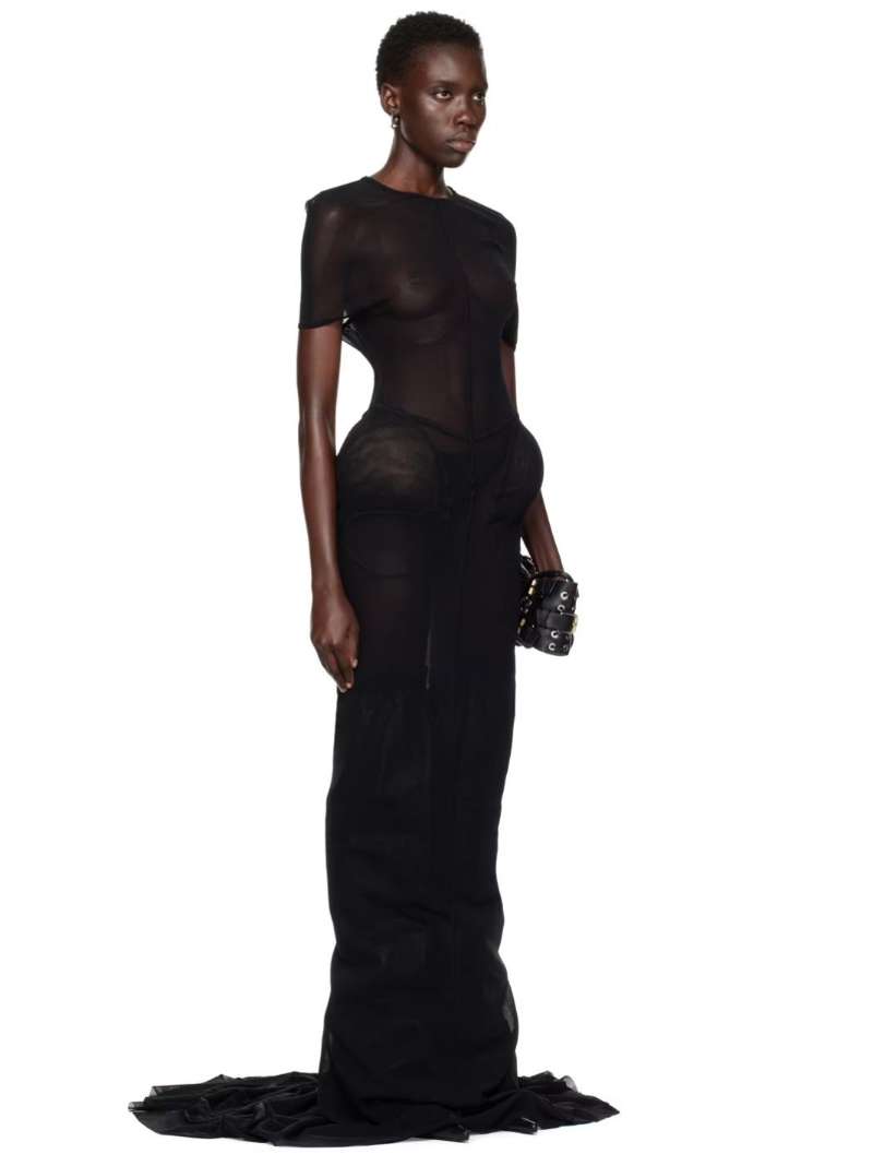 Jean Paul Gaultier Black Shayne Oliver Edition Maxi Dress  SSENSE