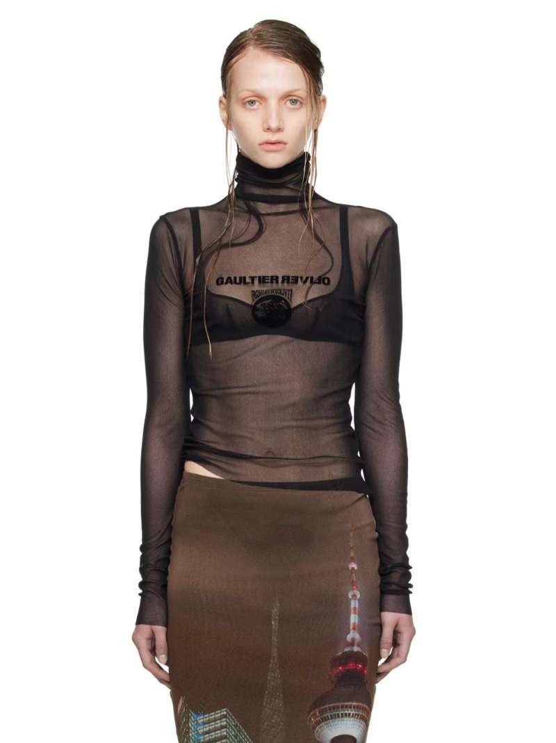 Jean Paul Gaultier Black Shayne Oliver Edition Turtleneck  SSENSE