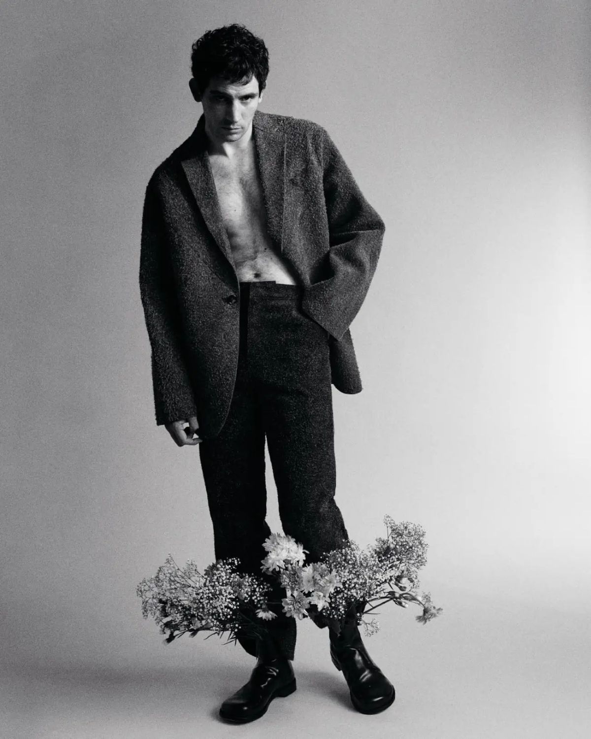 Josh O'Connor in Loewe by Johan Sandberg for D Lui Magazine November 2023 