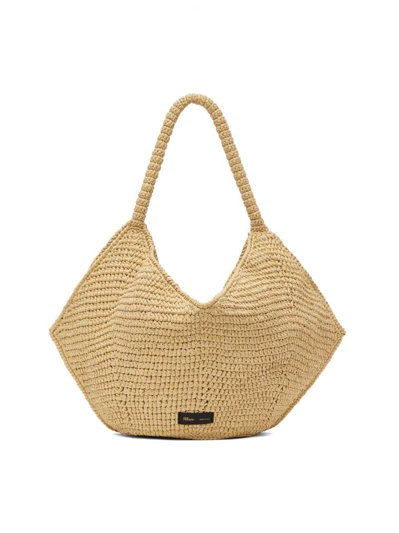 KHAITE Beige 'The Medium Lotus' Tote  SSENSE Summer Style