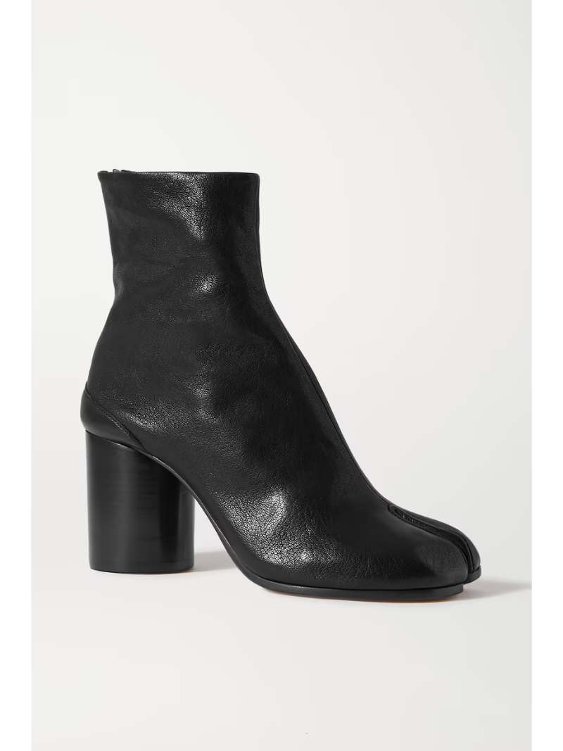 MAISON MARGIELA Tabi split-toe leather ankle boots  NET-A-PORTER