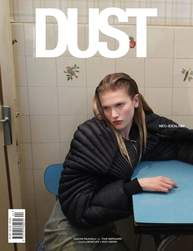 Sascha Rajasalu in Moncler + Rick Owens by Thue Norgaard for DUST Spring-Summer 2024