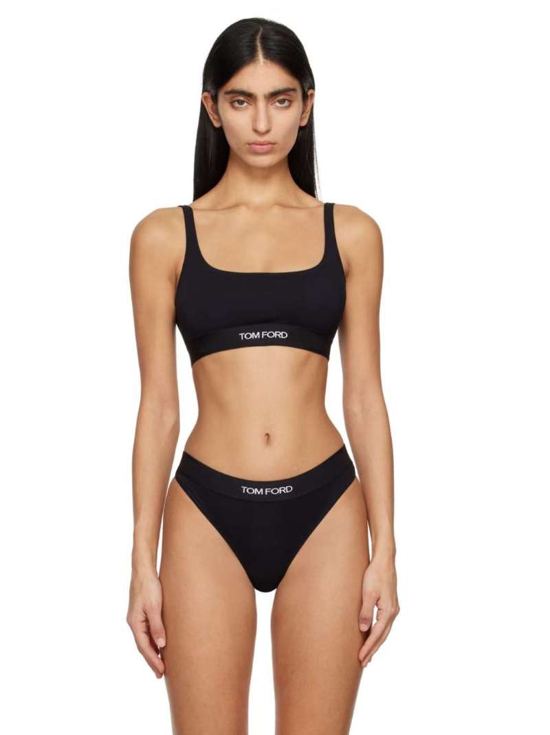 TOM FORD Black Signature Bra  SSENSE