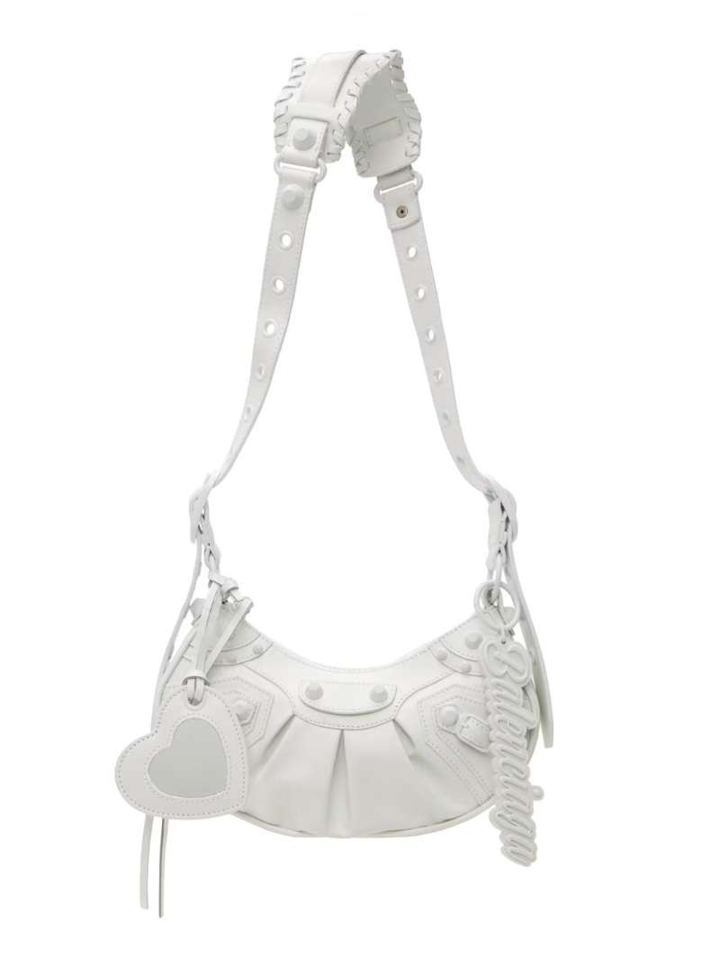 White 'Le Cagole' XS Shoulder Bag by Balenciaga on Sale
