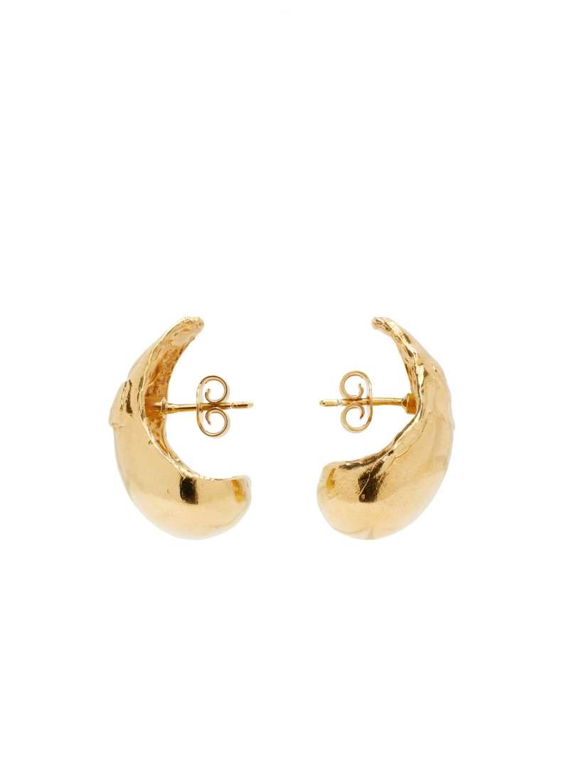 Gold 'The Abundant Dream' Hoop Earrings by Alighieri on Sale Minimal Fashion