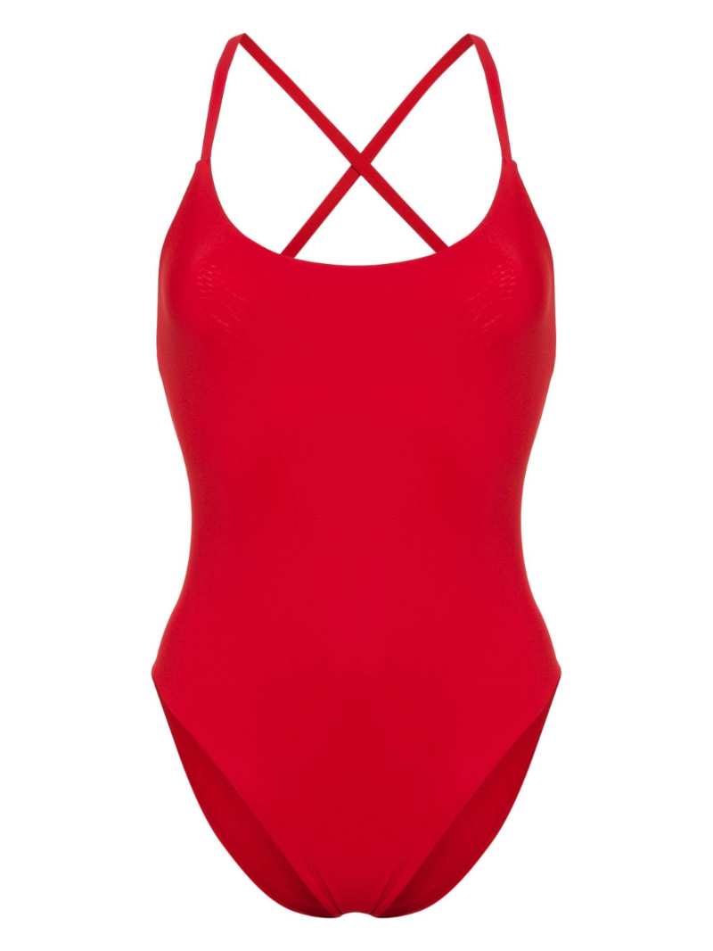 LIDO Red Uno open-back Swimsuit - Farfetch