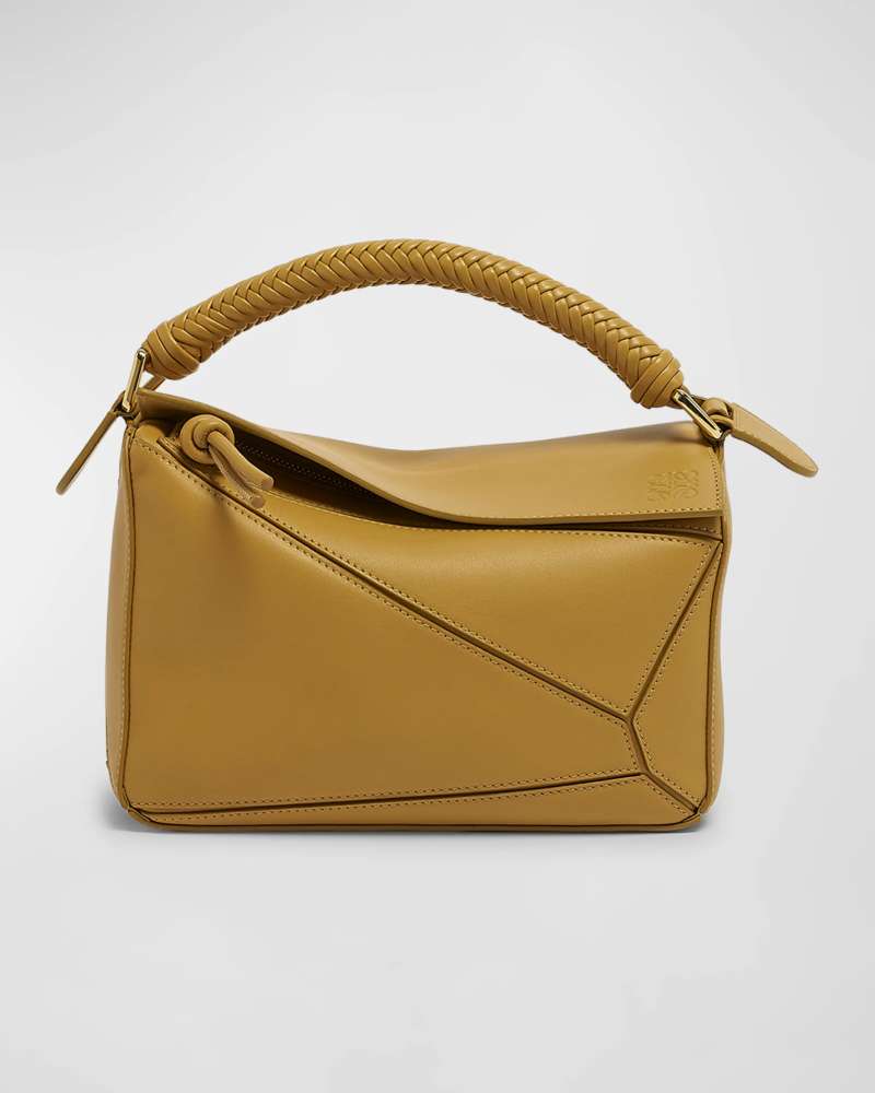 Loewe Small Puzzle Leather Top-Handle Bag Neiman Marcus