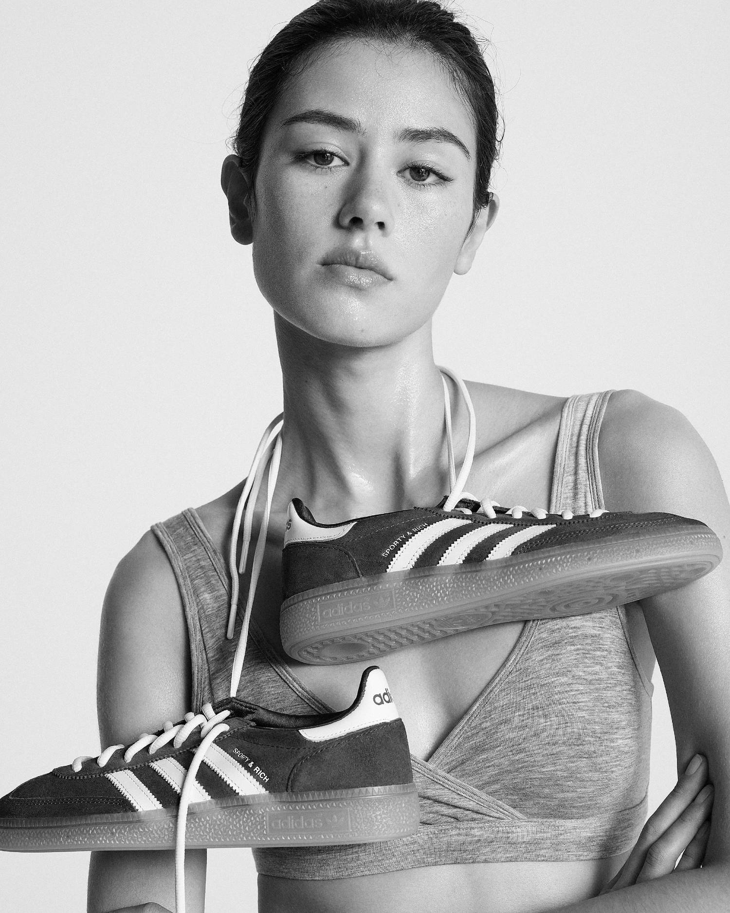 Mahalia Celeste Henderson by Bruno Staub Geraldine Saglio for Sporty & Rich x adidas Originals Sneakers