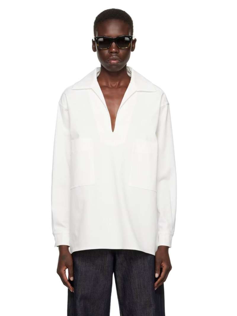 Max Mara White Adorato Shirt  SSENSE