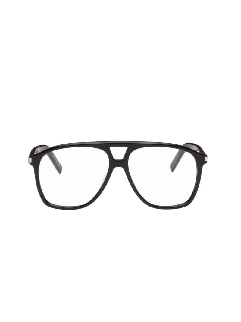 Saint Laurent Black SL 596 Dune Glasses  SSENSE Minimal Fashion