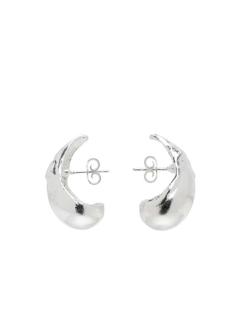 Silver 'The Abundant Dream' Hoop Earrings by Alighieri on Sale SSENSE