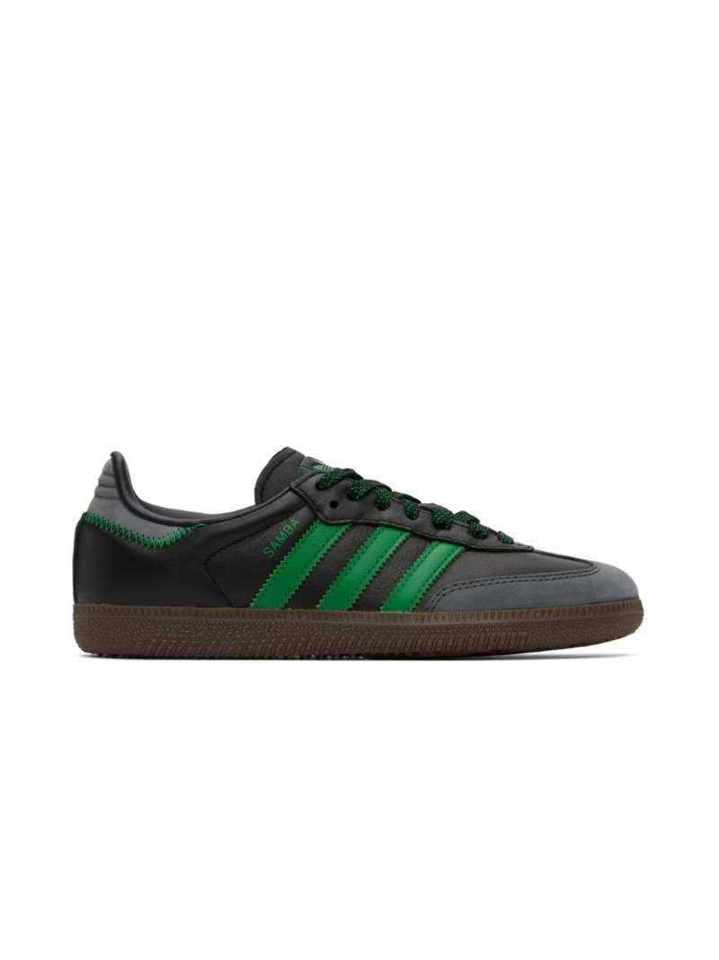 adidas Originals Black & Green Sambae Sneakers  SSENSE