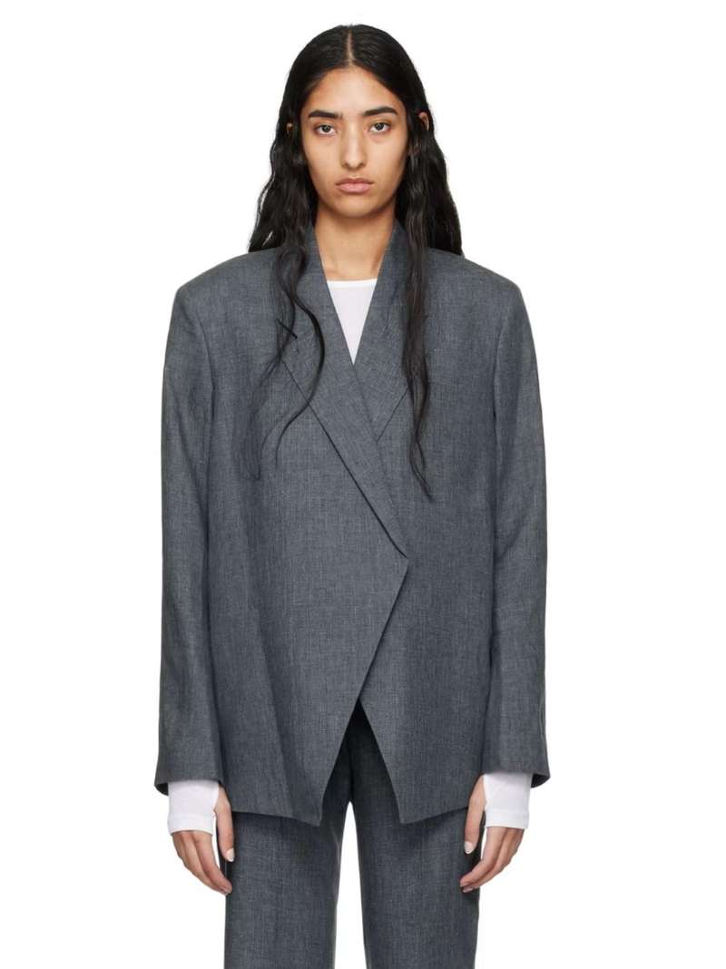 BITE Gray Polus Blazer  SSENSE