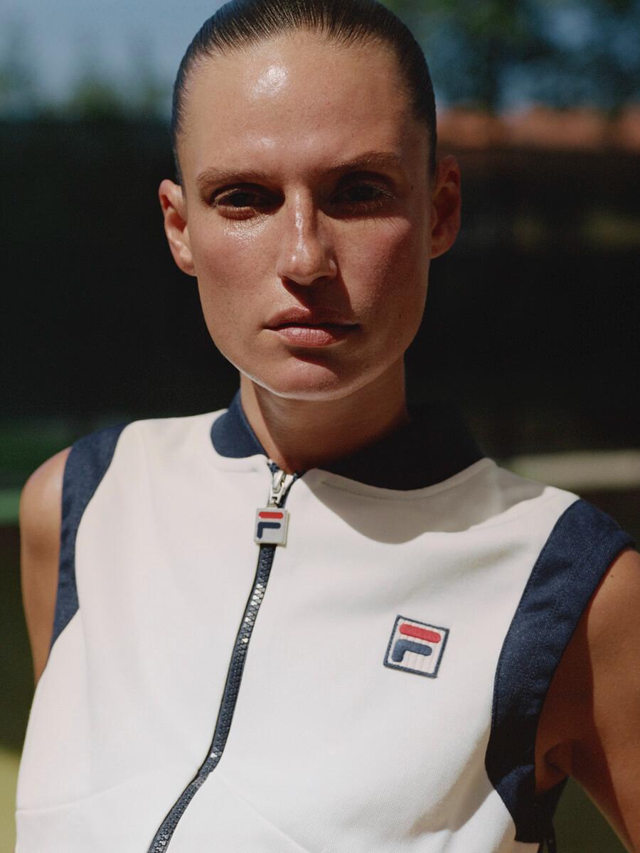 Cate Underwood by Ania Brudna for Julie Pelipas Bettter x Fila Summer 2024 Ad Campaign