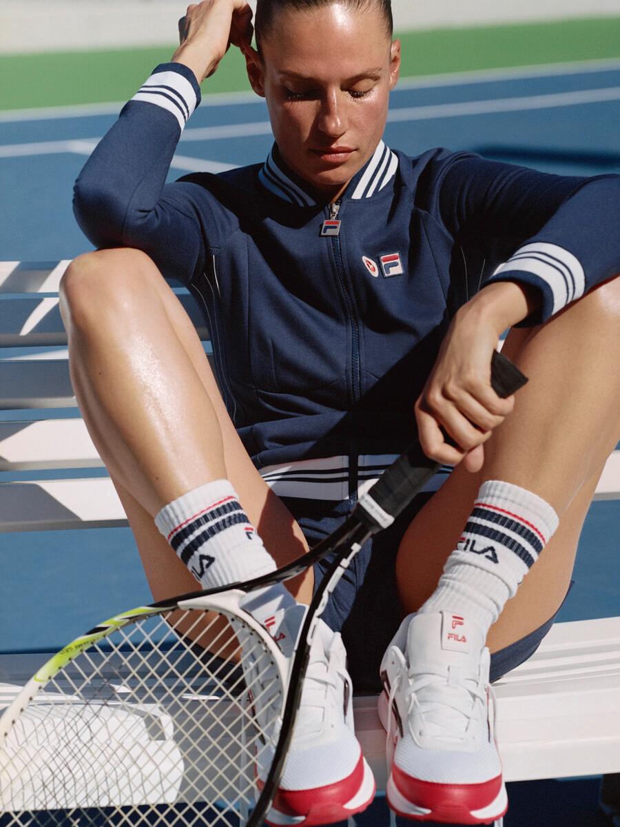 Cate Underwood by Ania Brudna for Julie Pelipas Bettter x Fila Summer 2024 Ad Campaign